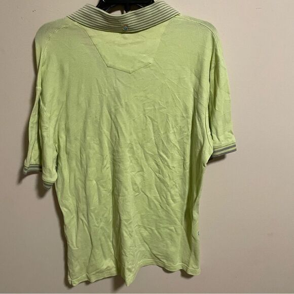 Robert Graham X Polo in Lime Yellow Green- Size XL - Picture 3 of 7